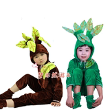 圣诞节幼儿动物演出衣服 大树道具服饰 儿童卡通小树造型表演服装