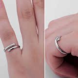 食指戒指韩国简约个性潮人学生单身饰品 女2016新款尾戒小指纯银