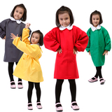 儿童涤纶罩衣反穿衣儿童围裙画画衣批发定做可印字LOGO