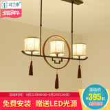 现代新中式吊灯 复古三头餐厅灯卧室书房吧台灯具个性创意饭厅灯