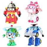 【天天特价】买3送1Poli珀利变形机器人形警车消防飞机救护车玩具
