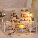 diy小屋手工制作拼装模型玩具小房子建筑创意男孩生日礼物送女生