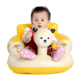 宝宝儿童婴儿充气沙发餐椅学座椅多功能便携式学坐椅浴櫈加宽加厚