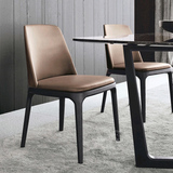 爱米实木咖啡厅餐椅 靠背带扶手椅子 宜家休闲椅 设计师餐厅家具