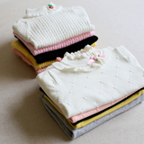 韩版童装儿童毛衣 女童宝宝全棉针织毛线衣打底衫1 2 3 4岁