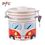 DFC陶瓷密封罐 3d立体手绘饼干奶粉茶叶咖啡糖果零食品储物罐子