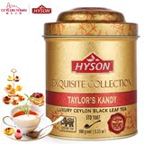 HYSON 斯里兰卡原装进口锡兰红茶  金装茶叶礼盒 奢华铁罐100g