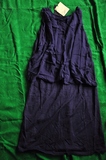 例外专柜正品  13年蚕丝撞料 紫无袖连衣裙3298元36Y