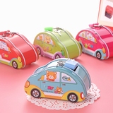 韩国创意储蓄罐可爱存钱卡通防摔儿童生日礼物奖品汽车带锁储钱罐