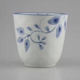 外贸日本手工手绘陶瓷 日式茶杯水杯马克杯随手杯冷水杯青花藤170