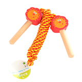 木质卡通儿童跳绳玩具 幼儿园专用幼儿跳绳早教儿童玩具学生跳绳
