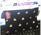 韩国代购刺绣樱桃兔子简约化妆包日原宿软妹收纳杂物袋帆布手拿包