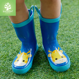 儿童雨鞋韩国女童水鞋宝宝防滑小童学生保暖胶鞋小孩男童雨靴