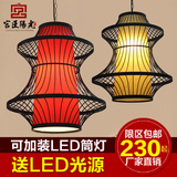 新中式鸟笼灯吊灯铁艺 创意个性茶楼过道火锅店饭店餐厅装饰灯具