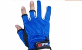 新款露三指防滑手套优质面料户外钓鱼手套冬季防水装备透气防晒