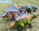 恐龙世界三角龙剑龙宝宝仿真恐龙玩具模型儿童电动玩具男孩