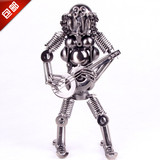 纯金属机器人模型铁血战士兵音乐铁人摆件铁艺装饰创意工艺品礼物