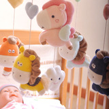 小猴宝宝diy婴儿玩具音乐旋转床铃手工布艺材料包新生儿用品自制