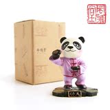 川成都纪热卖中国风特色礼物送老外工艺品 熊猫泥塑摆件小礼品四