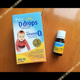 加拿大Ddrops 维生素D3 婴儿 VD  维生素D 钙吸收 90滴