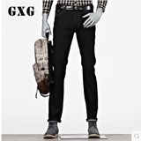 【特卖】GXG男装 男士牛仔裤 时尚修身款黑色小脚牛仔裤#24105175