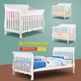 爱斯博儿 欧式婴儿床实木多功能宝宝床BB床儿童床可变少年床