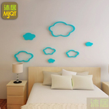 特价云朵 3D亚克力水晶立体墙贴 卧室儿童房卡通幼儿园装饰背景