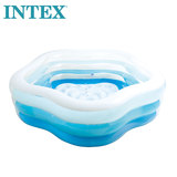 正品INTEX游泳池56495 底部可充气 夏日彩色水池游泳池多省包邮