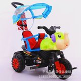儿童电动摩托三轮车带手推把脚踏车宝宝婴幼儿男女童电瓶车多功能