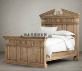 复古 欧式家具美式法式乡村风格实木床 出口雕花床 双人床 婚床