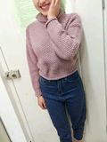 #大杂烩#藕粉色高领毛衣