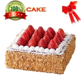 诺心LECAKE 2磅 草莓拿破仑蛋糕水果生日蛋糕 上海北京15城配送