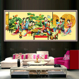 数字油画di 客厅人物超大幅手绘装饰画 十二金钗100*230