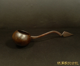 日本回流古玩古董收藏品老物件漆器茶道具葫芦瓢柄水杓陶瓷器摆件