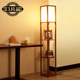 创意个性铁艺立式置物落地灯简洁布罩客厅酒店会所卧室现代中式灯