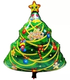 圣诞节圣诞树气球布置 酒吧派对元旦商场尾牙活动背景装饰用品