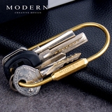 男女汽车钥匙扣 钥匙圈大环 钥匙扣大容量Modern黄铜钥匙扣 创意