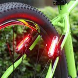KS山地自行车尾灯USB充电LED警示灯夜间骑行装备单车死飞配件