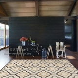 时尚欧式格子地毯客厅茶几沙发地毯卧室床边手工腈纶加厚地毯定制