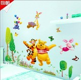墙贴儿童卧室温馨宝宝卡通贴纸儿童房可移除动物墙画幼儿园装饰