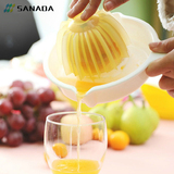 日本进口SANADA简易榨汁机手动挤柠檬榨汁器家用婴儿辅食水果榨汁