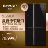 Sharp/夏普 SJ-FS79VA-BK 600L原装净离子群对开双门冷藏冷冻冰箱