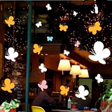 小蝴蝶 客厅卧室阳台玻璃店铺商场橱窗门贴纸墙贴窗花装饰贴纸