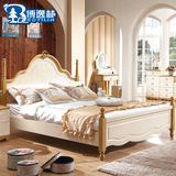 实木床白蜡木1.5米1.8双人床高箱储物欧式儿童成人床现代卧室家具