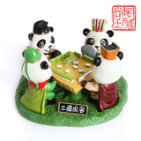 风雅堂熊猫打麻将成都旅游纪念品礼品中国特色送外国人老外小礼物