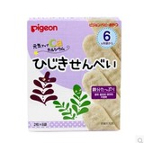 日本Pigeon婴儿宝宝高铁高钙贝亲海藻磨牙饼干零食食品辅食6月+
