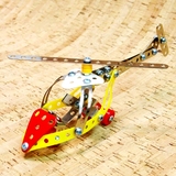 阿帕奇直升机3D组装飞机模型金属拼装玩具顺基概念外销款男童玩具