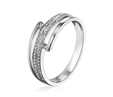 订制 计价 六福珠宝18K优雅奢华钻石戒指女戒