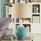 现代欧式陶瓷台灯创意时尚客厅卧室床头美式简约宜家装饰台灯