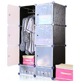 整体简易衣柜 欧式组合家具大衣橱折叠宜家组装塑料板式柜子特价